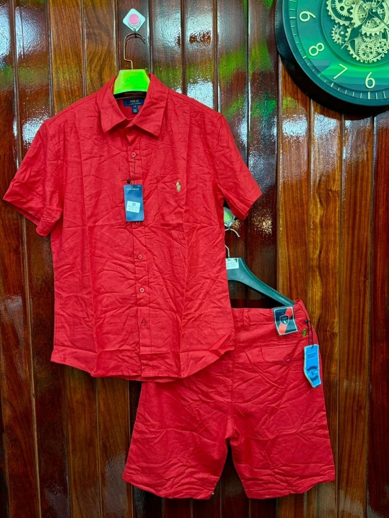 Chemisette rouge polo