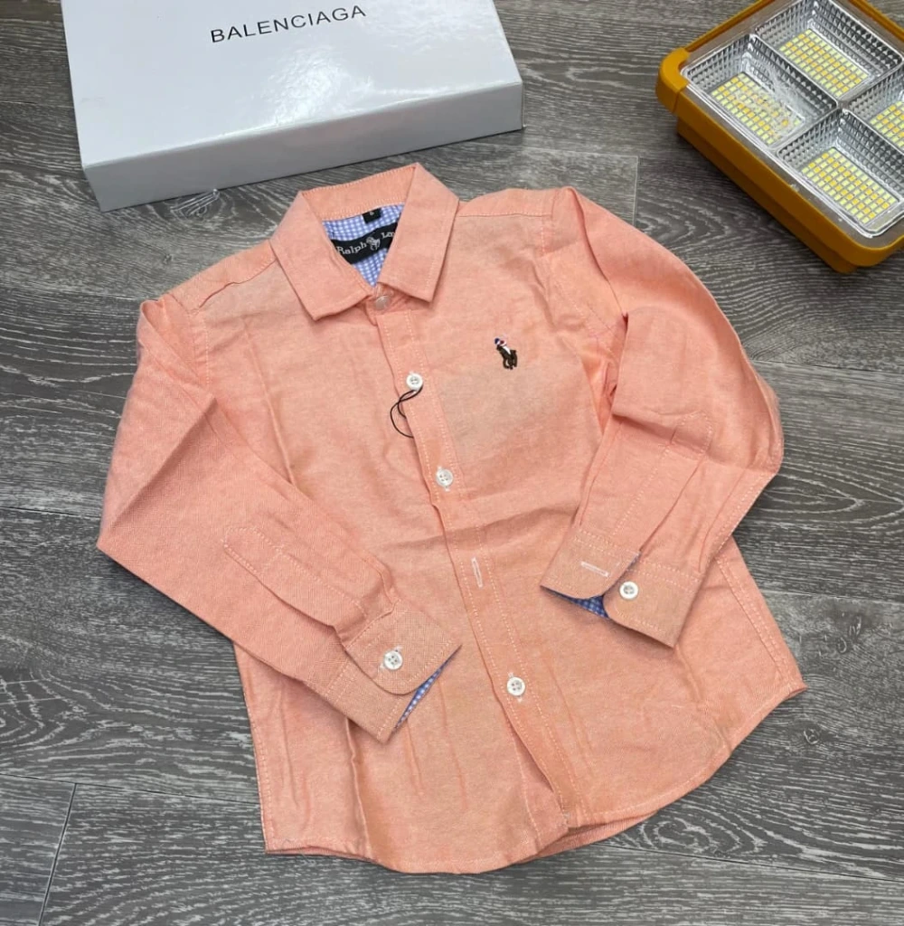 Chemise polo orange
