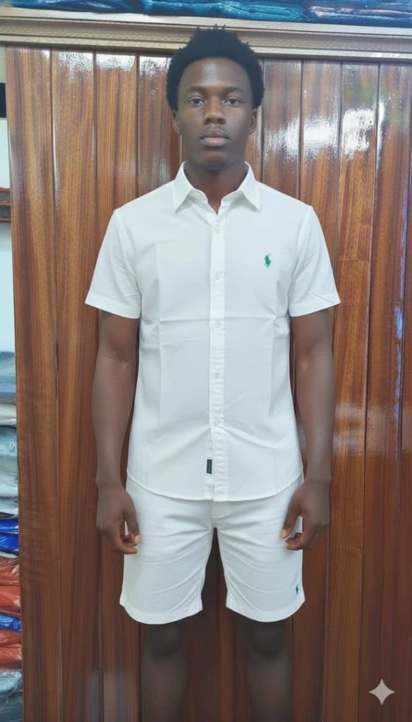 Ensemble cullote chemisete polo blanche