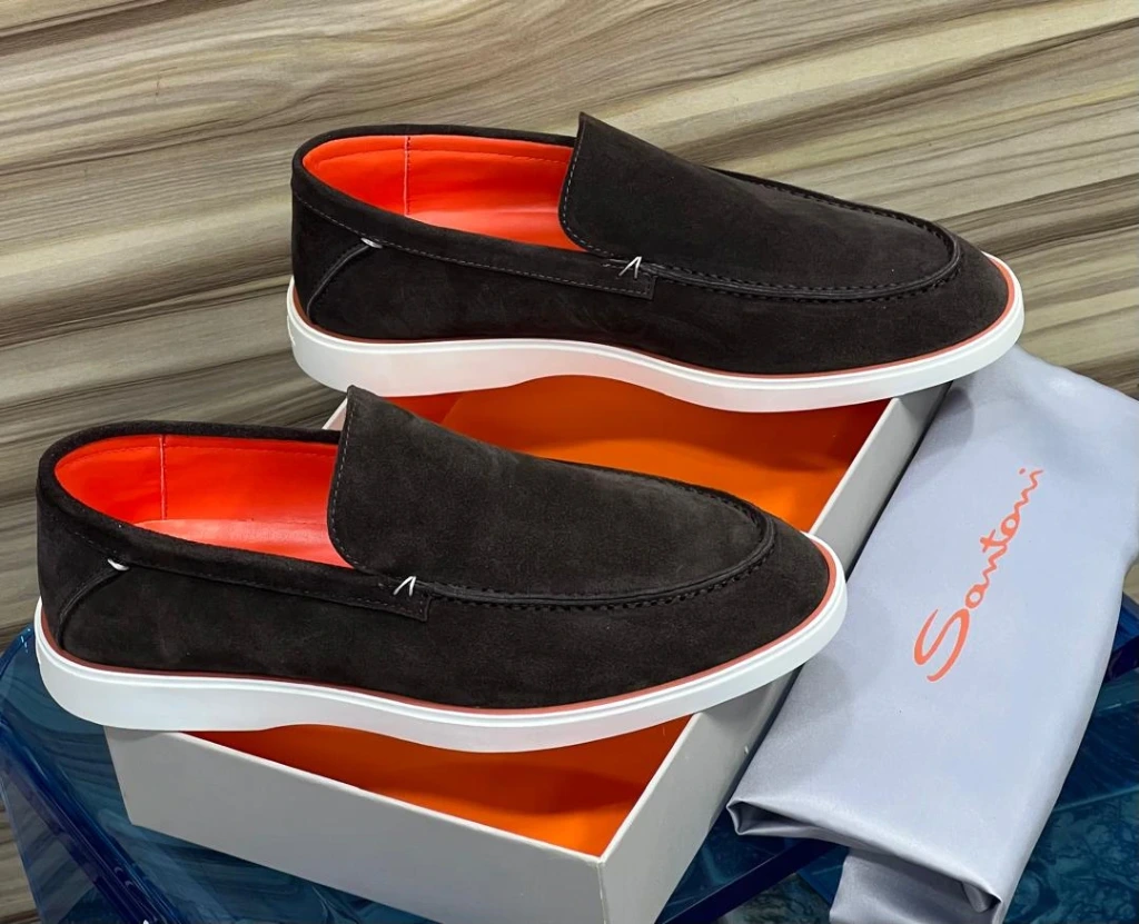 mocassin maron santani